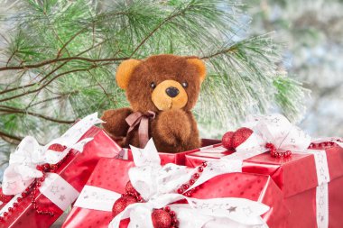 Noel Hediyelik Noel zemin üzerine