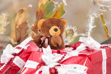 Noel Hediyelik Noel zemin üzerine