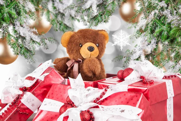 Noel Hediyelik Noel zemin üzerine