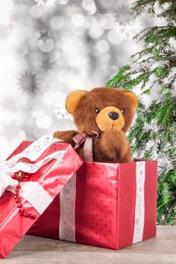 Noel Hediyelik Noel zemin üzerine