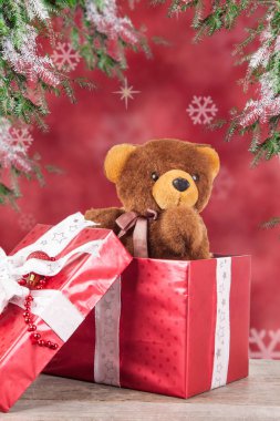 Noel Hediyelik Noel zemin üzerine