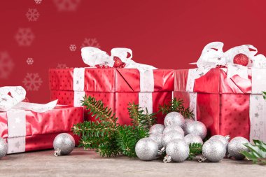 Noel Hediyelik Noel zemin üzerine