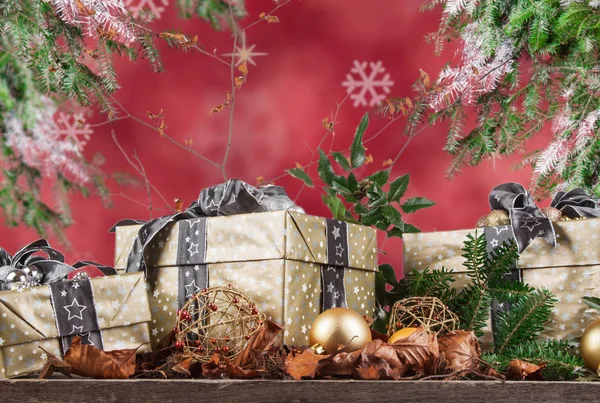 Christmas Gift Christmas Background — Stock Photo, Image