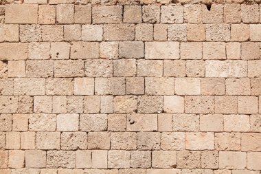 Taş duvar kireçtaşı blokları yapılan