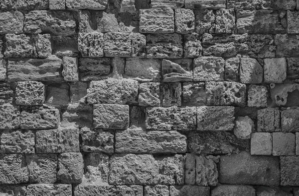 Kamienne Ściany Wykonane Wapiennych Bloków — Zdjęcie stockowe
