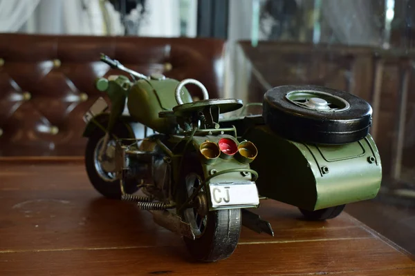 Motocicletas Velho Era Brinquedo Quando Criança Dias Sessão Fotos Novembro — Fotografia de Stock