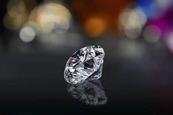 ダイヤモンドリング 豪華な結婚指輪 高価な — ストック写真