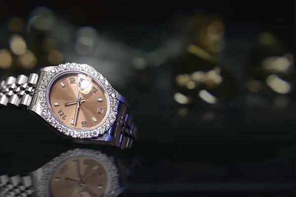 Gyémánt Gyűrű Luxus Jegygyűrű Drága — Stock Fotó