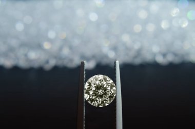 Mücevher ve mücevher gerçek bir elmas nadir, lüks, pahalı