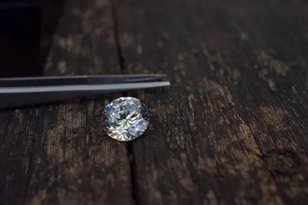 Gem Jewelry Egy Igazi Gyémánt Ritka Luxus Drága — Stock Fotó