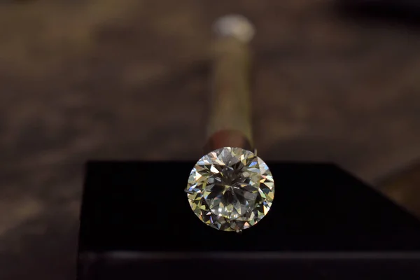 Джем Ювелірі Справжній Діамант Розкішний Дорогий — стокове фото