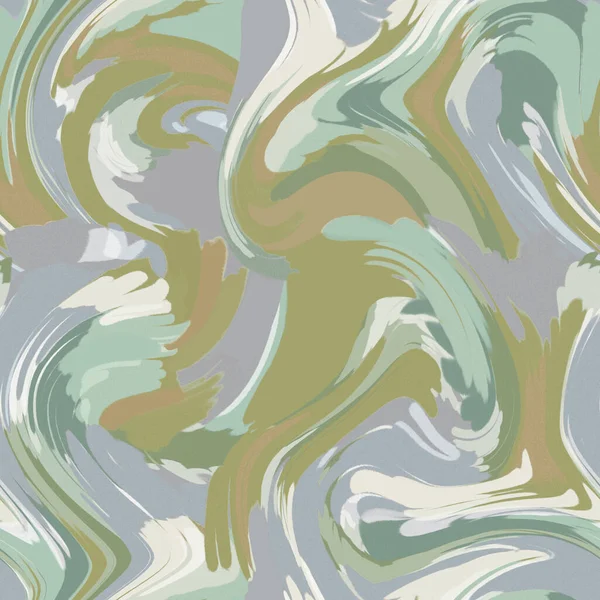 Abstract swirl brush strokes background. Digital flat painting. Twisted fractal color textures. Wavy spiral elements. Twisted geometry background. Distorted waves and ripples.