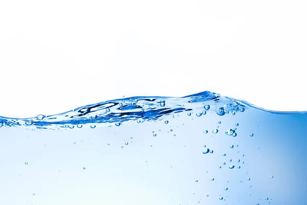Изображение волн воды, брызг воды, пузырьков в воде изо — стоковое фото
