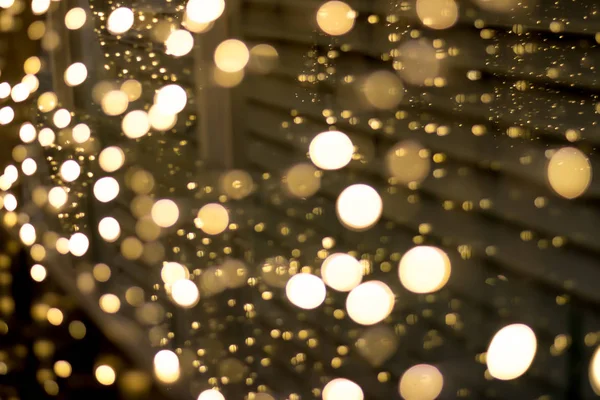 Bokeh lights near the window, Christmas and Happy New Year. — Stockfoto