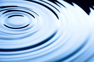 Clean water drops, water ripples