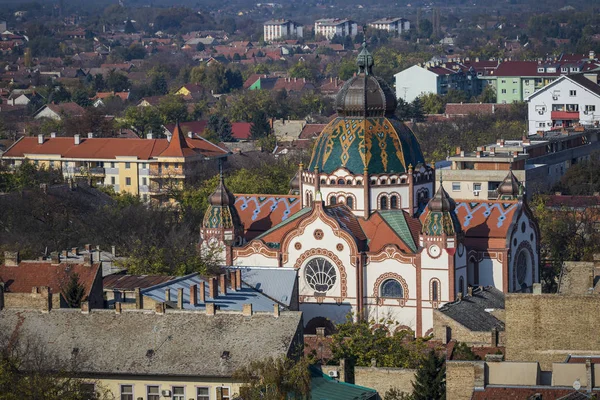 Beautiful Subotica Synagogue Landmark Subotica City Vojvodina Region Синагога Якава — стокове фото