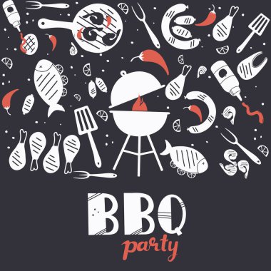 Barbekü partisi konsepti