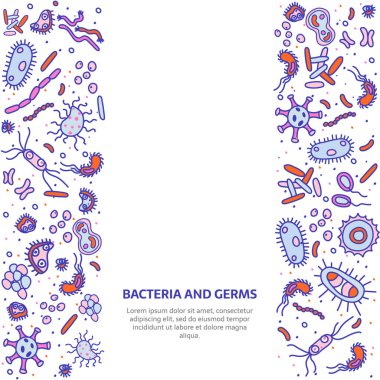 bakteri pankartı karesi