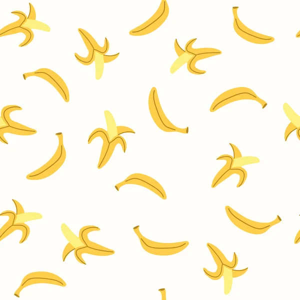 Patrón Sin Costuras Con Plátanos Fondo Tropical Con Frutas Patrón — Vector de stock