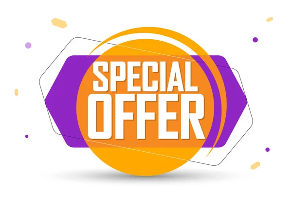 Special Offer Sale Bubble Banner Design Template Discount Tag App — Stock Vector