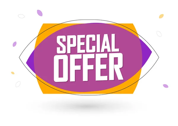 Special Offer Sale Bubble Banner Design Template Discount Tag App — Stock Vector