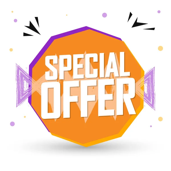 Special Offer Sale Bubble Banner Design Template Discount Tag App — Stock Vector