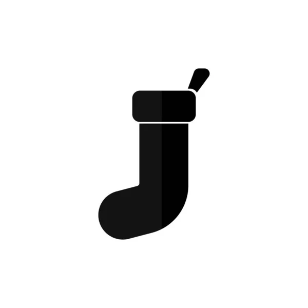 Sokkeikon Julesokk Mal Utforming Julesymboler Vektorillustrasjon – stockvektor