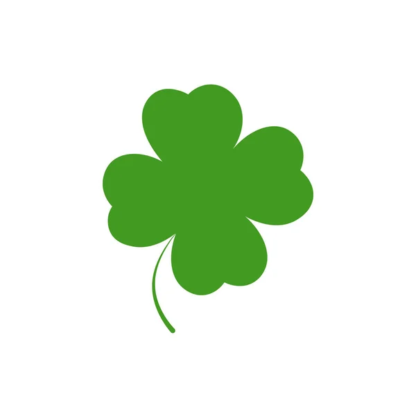 Εικονίδιο Τριφύλλι Σύμβολο Patricks Day Πρότυπο Γραφιστική Σχεδίαση Τέσσερα Φύλλα — Διανυσματικό Αρχείο