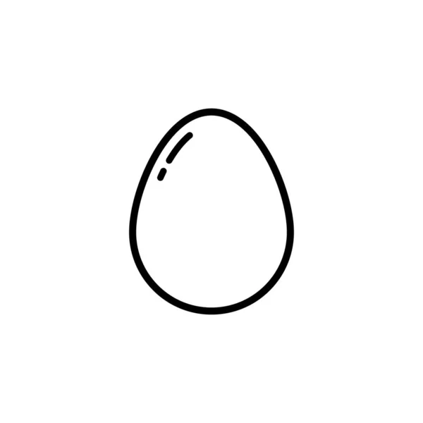 Ikona Vajíčka Šablona Grafického Návrhu Velikonoční Značka Symbol Aplikace Vektorová — Stockový vektor
