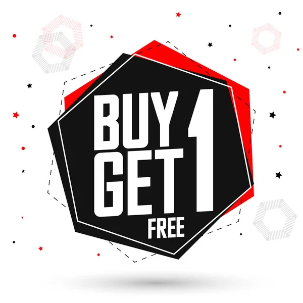 Dollar one shopping deals banner design Royalty Free Vector