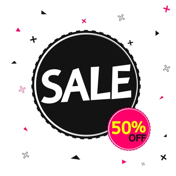 Sale Banner Design Template Discount Tag Vector Illustration — Stock Vector