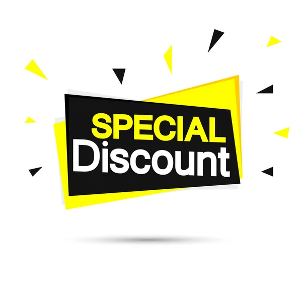Special Discount Sale Banner Design Template Discount Tag App Icon — Stock Vector