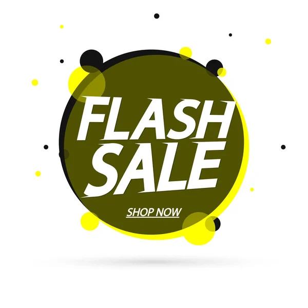 Flash Sale Modelo Design Banner Promoção Tag Desconto Ilustração Vetorial — Vetor de Stock