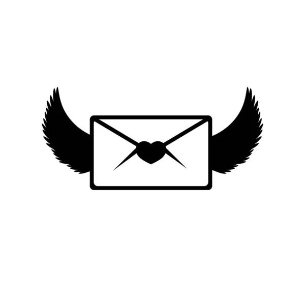 Ícone Envelope Símbolo Dia Dos Namorados Modelo Design Gráfico Mensagem —  Vetores de Stock