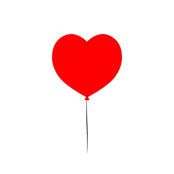 Ikona Balonu Serca Wzór Symbolu Walentynki Ilustracja Wektor — Wektor stockowy