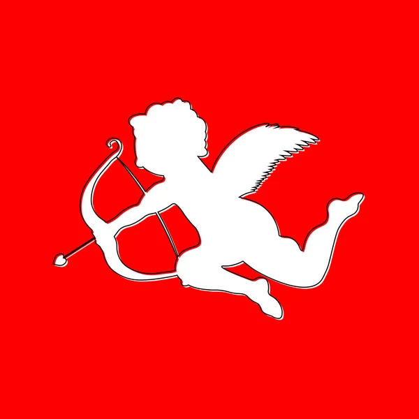 Cupid Icon Graphic Design Template Valentines Day Symbol Vector Illustration — стоковий вектор