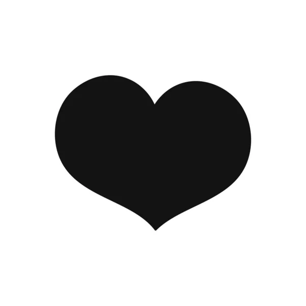 Ikona Serca Symbol Walentynek Szablon Projektu Graficznego Ilustracja Wektora — Wektor stockowy