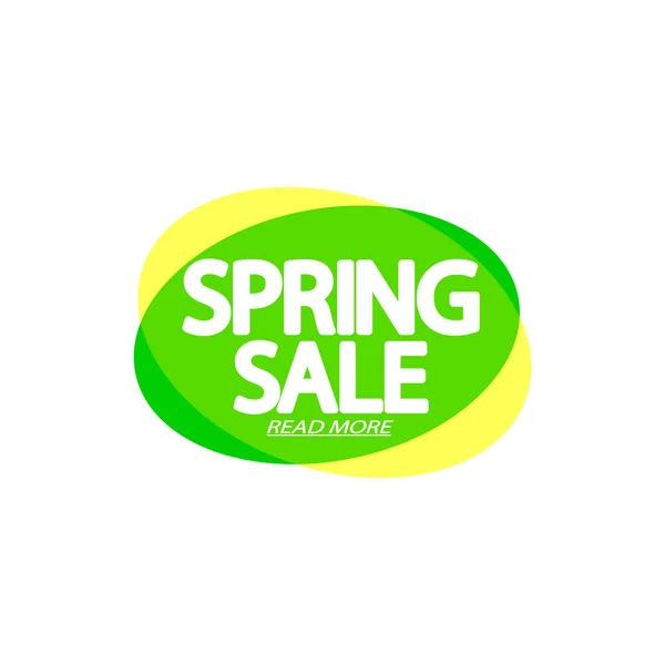 Spring Sale Modelo Design Banner Bolha Tag Desconto Ícone Aplicativo — Vetor de Stock