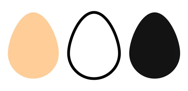 Paskalya Yumurtası Simgelerini Grafik Tasarım Şablonlarını Uygulama Işaretlerini Vektör Illüstrasyonunu — Stok Vektör