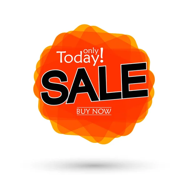 Sale Bubble Banner Design Template Discount Tag Today Offer Vector — Stock Vector