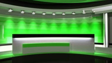 Stüdyo herhangi bir yeşil ekran veya chroma anahtar video üretimi için mükemmel bir zemin. Döngü.