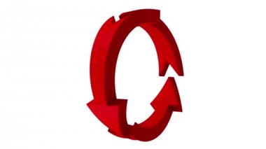 Animasyonlu oklar. 3D render