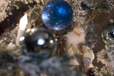 Noel ağacı oyuncak. Noel arka plan