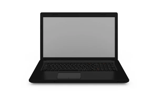 Notebook-Computer isoliert. 3D-Darstellung. — Stockfoto