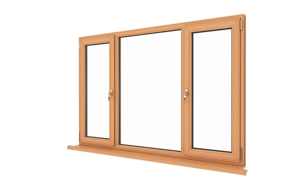 Fenêtre. Fenêtre isolée. Fenêtre en bois . — Photo