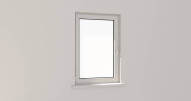 Pencere. Duvar. Alüminyum pencere. Beyaz pencere. PVC pencere.