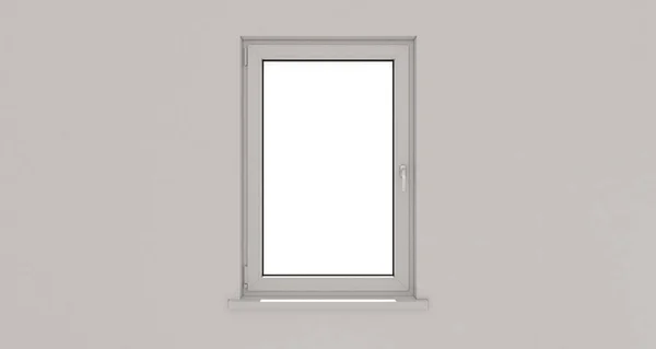 Ventana. Pared. Ventana de aluminio. Ventana blanca. Ventana de PVC . —  Fotos de Stock