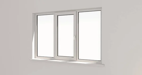 Window. Wall. Aluminum window. White window. Pvc window.