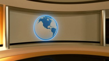 TV stüdyo. News stüdyo. Sarı stüdyo. İçin mükemmel bir zemin 