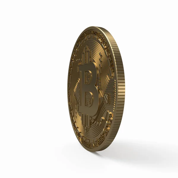 Bitcoin. 3D-рендерінг — стокове фото